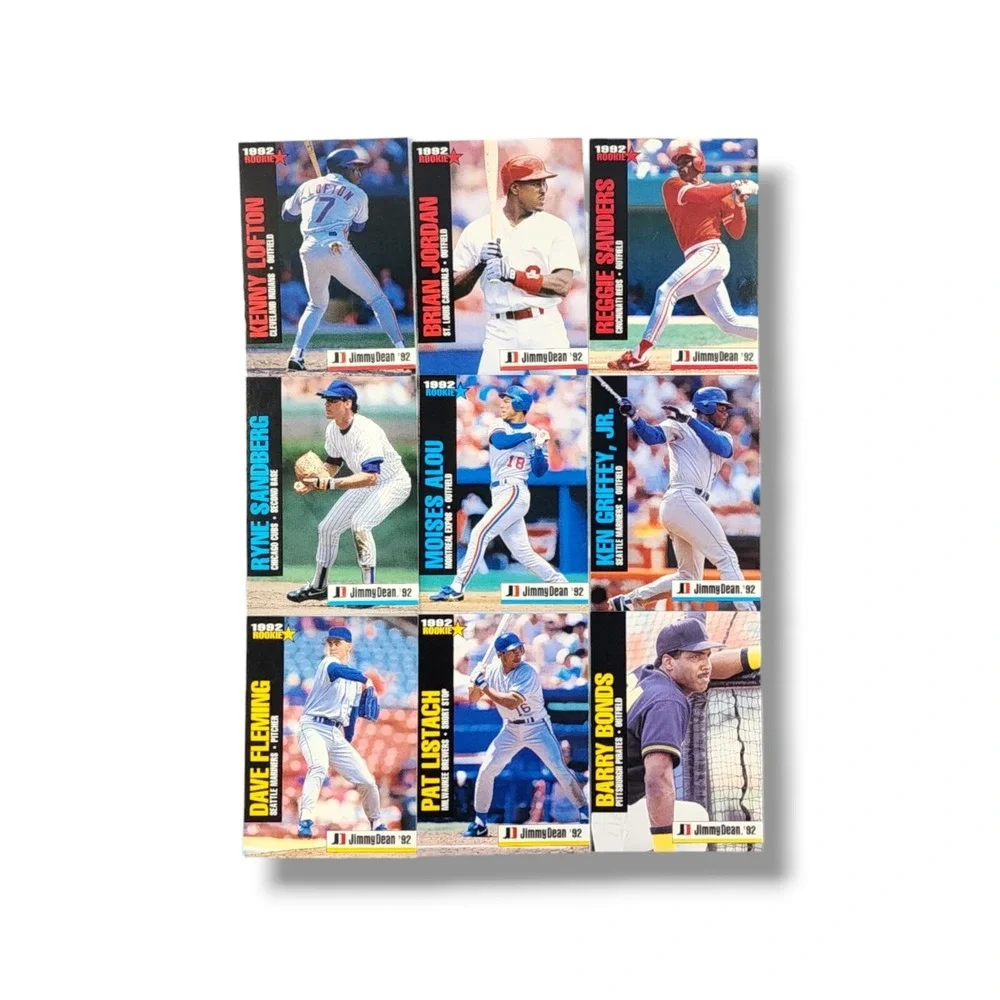 1992‎ Post Collector Series and Jimmy Dean Rookie Cards Lot of 15